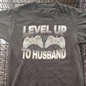 Men's level up to husband shirt
